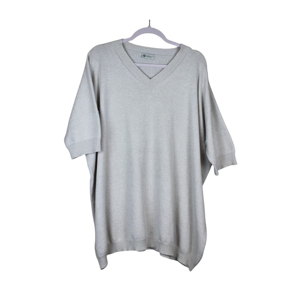 Connolly Beige Cashmere Oversized Soft Tapered Comfy Relax Fit Preppy Sweater